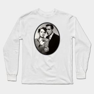 Humphrey Bogart & Mary Astor In The Maltese Falcon Long Sleeve T-Shirt